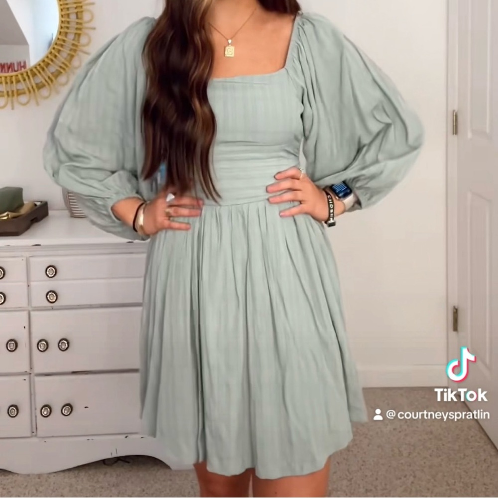 Entro Sage Green Dress